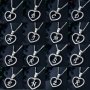 Vintage Silvery Initial Letter Heart-Shaped Pendant Necklace Inlaid Zirconia Love Heart Necklace Jewelry