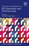 Research Handbook On Eu Consumer And Contract Law Hardcover