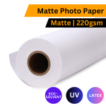 Eco-solvent Uv Latex Poster Paper Matte 220GSM 1270MM X 30M Roll