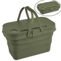 Collapsible Picnic Basket With Handles Lid As Table - 3-IN-1 Bucket - Green