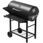 - Mobile Braai Trolley Barrel Braai Grill Charcoal & Wood Smoker