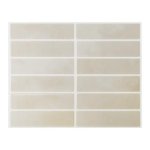 Umedol Peel And Stick Backsplash 10-SHEETS Of 11.42" X 9" Self-adhesive Peel And Stick 3D Wall Tile For Kitchen Bathroom