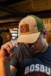 Olive Cork With Leather Patch Cap