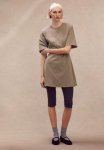 Shoulder-pad T-Shirt Dress - Greige