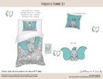 Kids Duvet Set Turquoise Dumbo