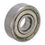 10-PACK 608ZZ Bearings - Flanged Chrome