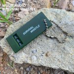 Premium Triple-tone Emergency Whistle For Outdoor Adventures - Ideal For Camping Hiking & Earthquake Preparedness Durable Pp Mat
