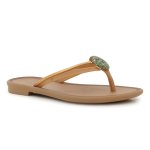 Irreverente Gem Thong Sandal - Beige - 8