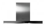 Rosieres 90CM Inox Black Glass Panel Extractor - RDSV985PN