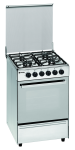 57CM Freestanding Gas Electric Stove With Glass Lid - Stainless Steel
