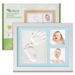Hzorille Baby Hand And Footprint Kit Clay Handprint Keepsake Frame Newborn Keepsake Photo Frame Nursery Picture Hanging Pictures