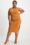 Amanda Basic Dress - Glazed Ginger - XL
