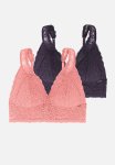 Lana 2PACK Light Padded Bralette - Coral & Purple