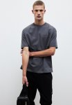 Loose Fit Printed T-Shirt - Dark Grey