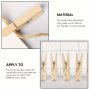 50/100PCS MINI Wooden Pegs Cloth Hanging Photo Clips With Metal Spring Home Decor Diy Party Favors Clothespins Photos