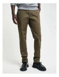 Slim Twill Chinos In Green - Green 42