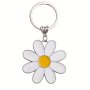 Cute Daisy Flower Keychain Kawaii Alloy Key Chain Ring Purse Bag Backpack Charm Car Pendant Earbud Case Cover Accessories Women Female Gift