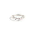 Scattered Diamond Band In White Gold - Lab Grown