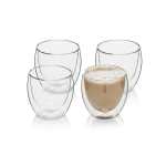 Swan 250ML Cappuccino Double Walled Glasses Set Of 4