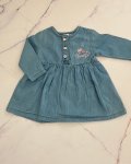 Naartjie Denim Dress And Pink Floral Pants 0 3M
