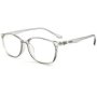 Blue Light Blocking Clubmaster Glasses Computer/gaming/tv/phone Transparent Grey