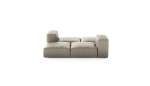 Double Lounger - Leather - Beige - 199CM X 168CM