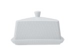White Basics Diamonds Butter Dish