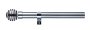 Inspire Curain Rod Kit D28 Chrome Extendable From 120CM - 210CM Includes Brackets And Finals