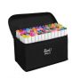 Double-tip Alcohol-based Oil Artist Marker Pen Set - White - 80PCS