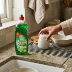 750ML Concentrated Lime Dishwashing Liquid Soap - Clear