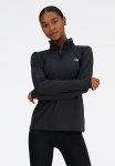 New Balance Space Dye Qtr Zip-black Heather