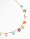 Goldair Gold Semiprecious Stone Necklace
