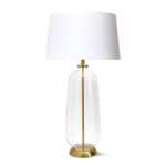 Soda Glass Lamp In Brass