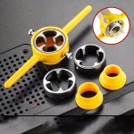 6PCS/SET Of Water Pipe Die Pvc Plastic Pipe Die 10.16/15.24/2.54CM Manufacturer's Popular Tap Wrench Set Of Water Pipe Die Plast