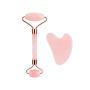 Jade Roller & Gua Sha Gift Set - Rose Quartz