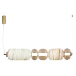 Andromeda Marbled Glass Linear Pendant Light