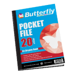 A3 20PAGE Butterfly Pocket File