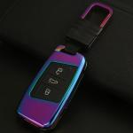 D Style Car Auto Buckle Key Shell Zinc Alloy Car Chain Shell Car Key Shell Case Key Ring For Volkswagen Random Color