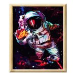 Adult Paint By Numbers With Frame - Space Cadet