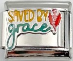 Saved By Grace 9MM Charm