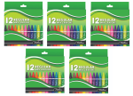 Regular Wax Crayons 12 Piece - Pack Of 5