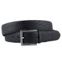 Via La Moda 40MM Ostrich Leather Belt - Black 90CM