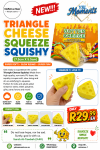 Triangle Shaped Cheese Squeeze Squishy Toy
