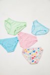 Girls 5 Pack Branded Panties Underwear