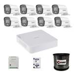 Hikvision 8 Channel 1080P Colorvu Smart Hybrid Audio Complete Kit