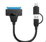 2-IN-1 USB & Type-c To Sata Adapter For 2.5 Inch Ssd-hdd Hard Disk