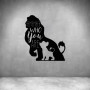 Lion King Remember Who You Are - Matt Black / L 1000 X H 890MM