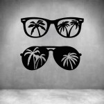 2 Piece Summertime Glasses - Grey L 1000 X H 835MM