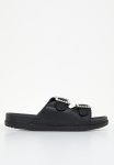 Madison Cordelia Double Buckle Slide - Black