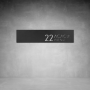 House Number D22 - 600 X 150 / Matt Gold / No